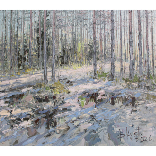 Художник Дмитрий Кустанович. Картина «Весной после дождя»